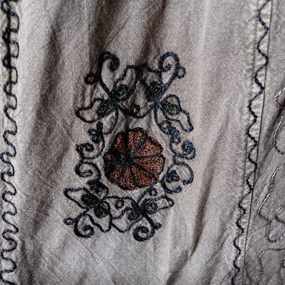 Speed Limit Medium Skirt And Shirt Outfit 2 Peice Set Hippie Embroiderd Indian - Picture 9 of 13